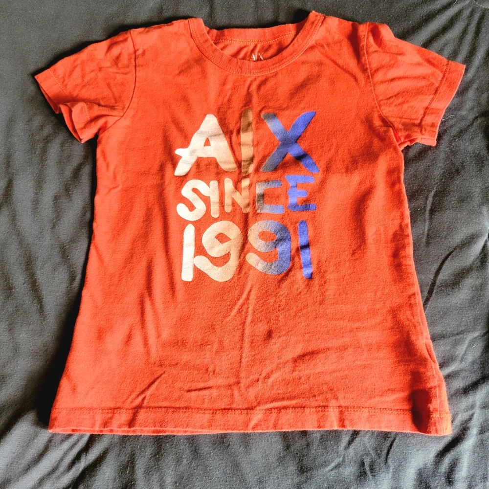 Armani Exchange Orange t shirt kids size small like new